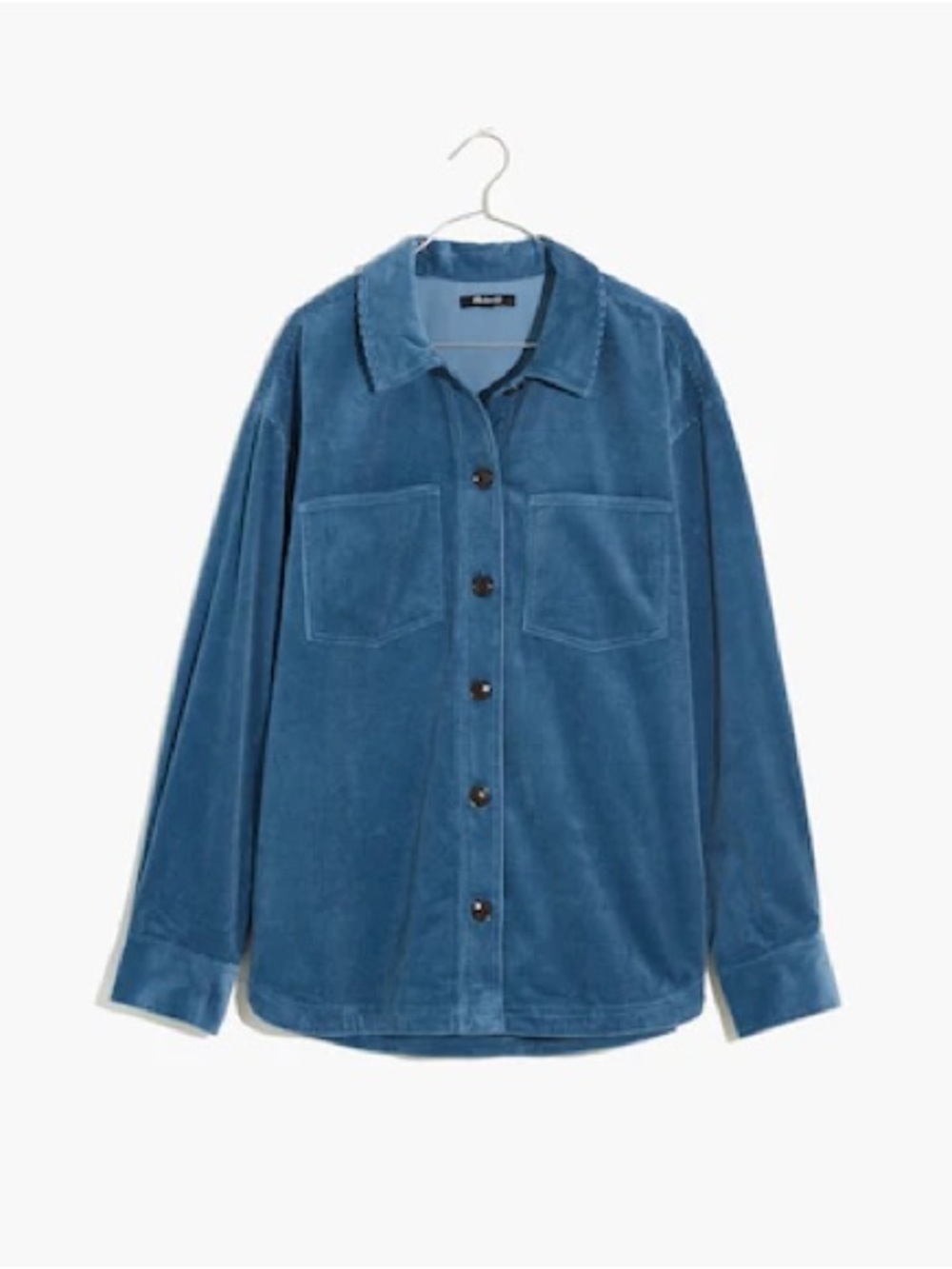 Madewell Blue Corduroy Long Sleeve Shacket / Overshirt